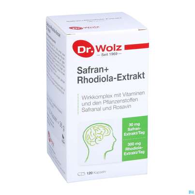 Safran +rhodiola Extrakt Kapseln Dr.wolz Nr 60548 120st, A-Nr.: 4297758 - 05
