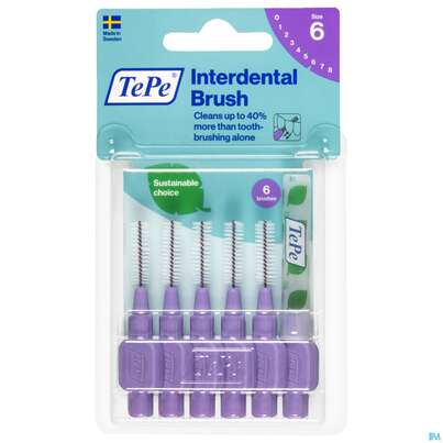 Tepe Interdentalbuersten 1,1mm Lila 6st, A-Nr.: 3698484 - 01