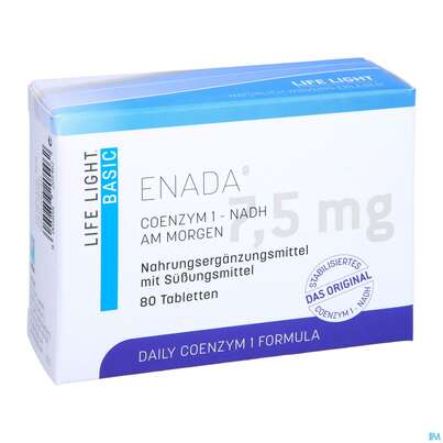 Sie sehen eine Packung Enada N.a.d.h Dr.birkmayer Tabl 7,5mg 80st, Produktbild: 03 Enada N.a.d.h Dr.birkmayer Tabl 7,5mg 80st, A-Nr.: 2963926 - 03