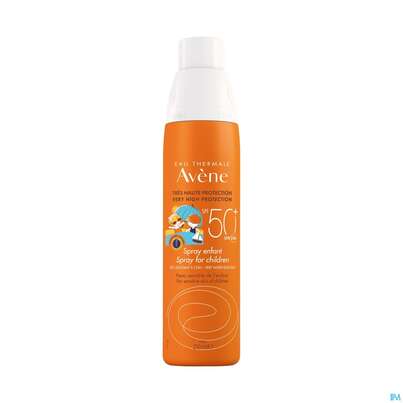 Sie sehen eine Packung Avène Kinder-sonnenspray Spf 50+ 200ml, Produktbild: 08 Avène Kinder-sonnenspray Spf 50+ 200ml, A-Nr.: 3208066 - 08