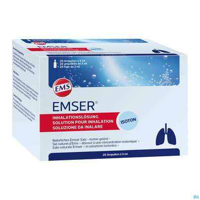 Emser Inhalationslösung Isoton Ampullen/sachet 20st, A-Nr.: 3072483 - 03