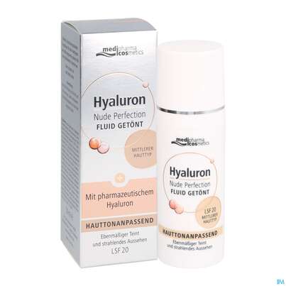 Hyaluron Nude Perfection Getoentes Fluid Mittlerer Typ Lsf 20 50ml, A-Nr.: 4914719 - 05