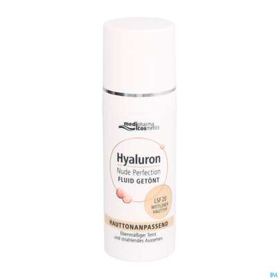 Hyaluron Nude Perfection Getoentes Fluid Mittlerer Typ Lsf 20 50ml, A-Nr.: 4914719 - 06