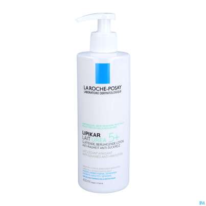Sie sehen eine Packung La Roche Posay Koerperpflege Lipikar Lait Urea 5+ Sehr Tr.h 400ml, Produktbild: 03 La Roche Posay Koerperpflege Lipikar Lait Urea 5+ Sehr Tr.h 400ml, A-Nr.: 5198722 - 03