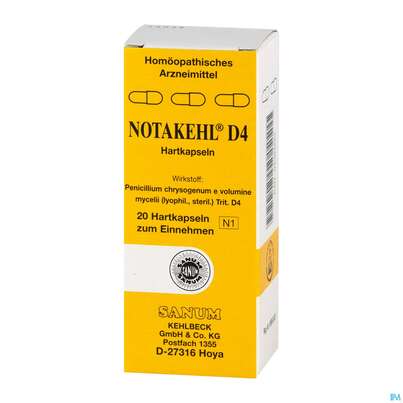 Notakehl Kapseln D4 20st, A-Nr.: 1769748 - 02