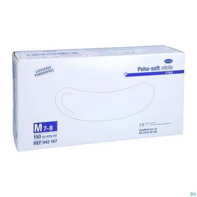 Untersuchungshandschuhe Peha/soft/puderfrei Nitrile Unsteril Fino M 150st, A-Nr.: 3836532 - 05