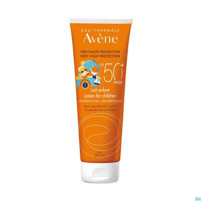 Sie sehen eine Packung Avène Kinder-sonnenmilch Spf 50+ 250ml, Produktbild: 05 Avène Kinder-sonnenmilch Spf 50+ 250ml, A-Nr.: 4310625 - 05