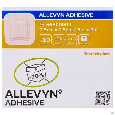 Wundverband Allevyn/polyurethan Adhesive 7,5x 7,5cm -tam 10st, A-Nr.: 4736620 - 03