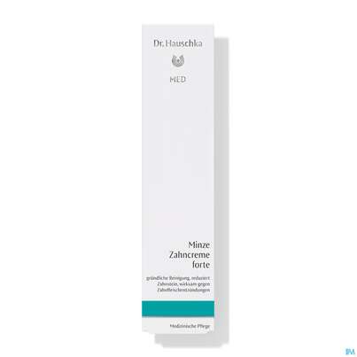 Sie sehen eine Packung Dr. Hauschka Minze Zahncreme Forte 75ml, Produktbild: 01 Dr. Hauschka Minze Zahncreme Forte 75ml, A-Nr.: 3412826 - 01