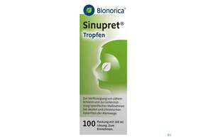 Sie sehen eine Packung Sinupret Tropfen 100ml, Produktbild: 01 Sinupret Tropfen 100ml, A-Nr.: 0803035 - 01