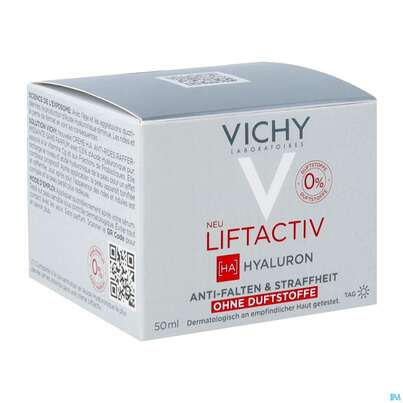 Sie sehen eine Packung Vichy Liftactiv Hyaluron Creme Ohne Duftstoffe 50ml, Produktbild: 04 Vichy Liftactiv Hyaluron Creme Ohne Duftstoffe 50ml, A-Nr.: 5686290 - 04