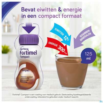 Sie sehen eine Packung Fortimel/compact/2.4 125ml Vitalflasche Banane 4st, Produktbild: 14 Fortimel/compact/2.4 125ml Vitalflasche Banane 4st, A-Nr.: 4293944 - 14