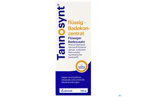 Sie sehen eine Packung Tannosynt Flüssig Badekonzentrat 100g, Produktbild: 01 Tannosynt Flüssig Badekonzentrat 100g, A-Nr.: 0055455 - 01