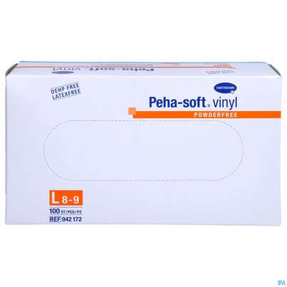 Untersuchungshandschuhe Peha/soft/puderfrei Vinyl Unsteril Gross L 94217 100st, A-Nr.: 2369212 - 01