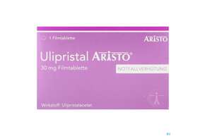 Sie sehen eine Packung Ulipristal-aristo Filmtabl 30mg 1st, Produktbild: 01 Ulipristal-aristo Filmtabl 30mg 1st, A-Nr.: 5506520 - 01