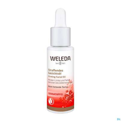 Sie sehen eine Packung Weleda Straffendes Gesichtsoel Granatapfel 30ml, Produktbild: 03 Weleda Straffendes Gesichtsoel Granatapfel 30ml, A-Nr.: 4858808 - 03